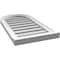 Ekena Millwork Round Top Surface Mount PVC Gable Vent: Functional, w/ 2"W x 2"P Brickmould Sill Frame, 16"W x 30"H GVPRT16X3003SF - alternate 4